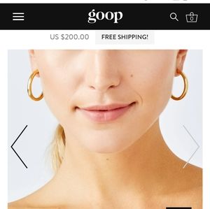GOOP x Jennifer Fisher gold hoop earrings Paltrow